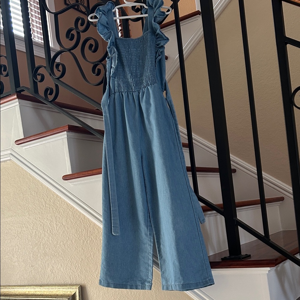 Girls Denim-like Jumpsuit size 7